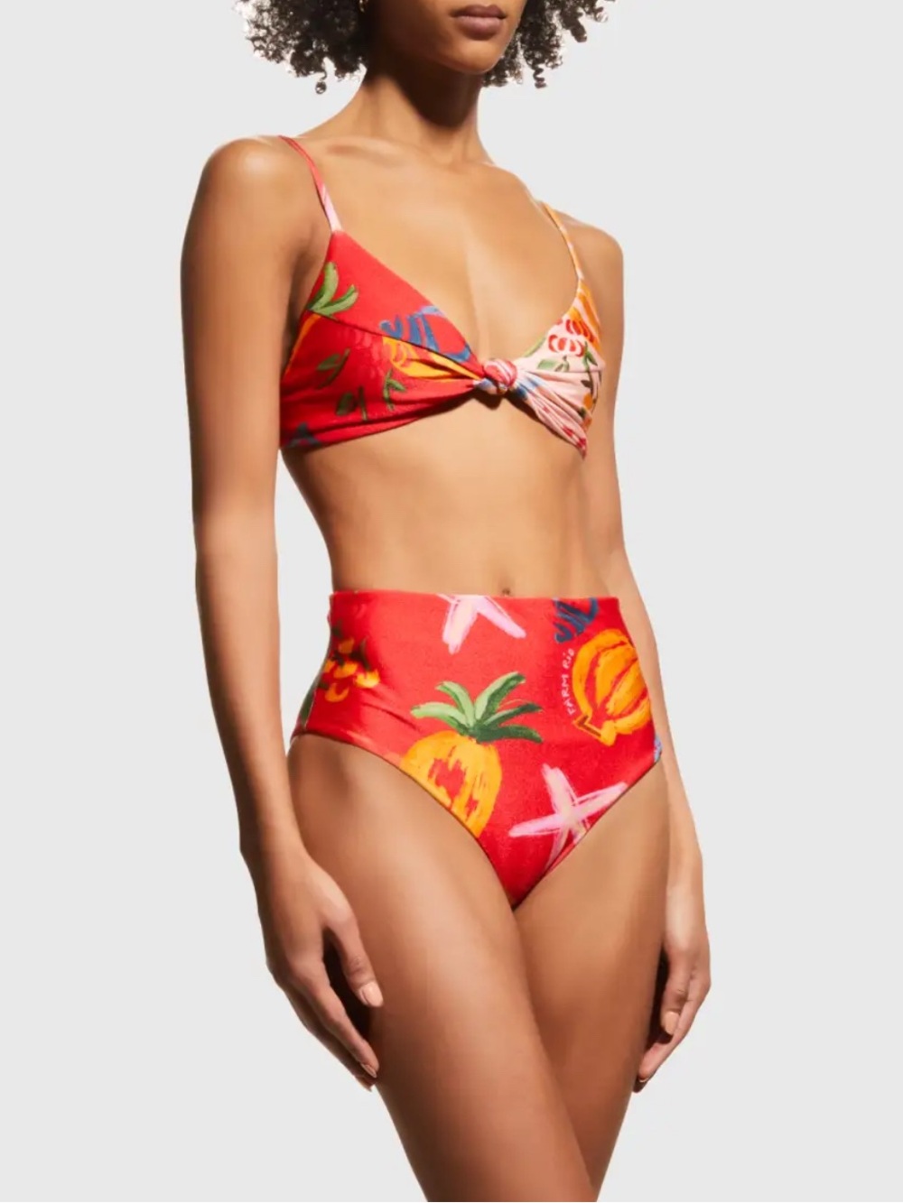 Farm Rio “mixed fruits” bikini top, nwt